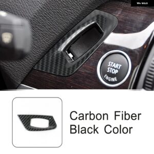 ステンレス 製キーホール パネル 装飾 カバー トリム BMW X5 X6 E70 E71 LHD カー スタイリング インテリア アクセサリー - Carbon fiber color