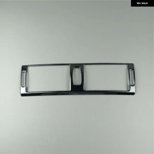 ブラックセンター コンソール 両サイドエア アウトレット フレーム デコレーションカバー トリム BMW X5 E70 X6 E71 2008-2014 ステンレス - 1 Piece