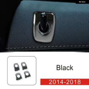 ステンレス 製車ドアボルト デカール スパンコール 装飾 カバー トリム BMW X5 X6 F15 F16カー スタイリング インテリア アクセサリー - black