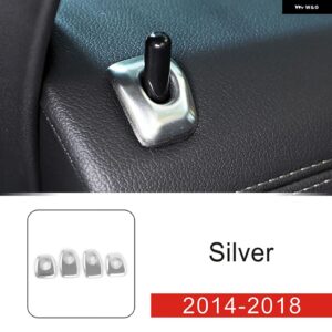 ステンレス 製車ドアボルト デカール スパンコール 装飾 カバー トリム BMW X5 X6 F15 F16カー スタイリング インテリア アクセサリー - Silver