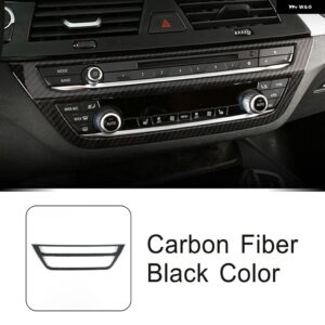 センター コンソール CD フレーム デコレーション カバー トリム BMW X3 G01 X4 G02 5シリーズ G30 2018-2022 カー スタイリング インテリア アクセサリー - Carbon fiber color