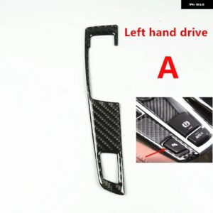 ブラックカーボン ギア シフト ボタン パネル 装飾 カバー トリム カー スタイリング BMW 5シリーズ5GT F10 F07 X3 F25 X4 F26 RHD LHD - A LHD