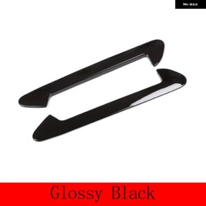 2個 光沢ブラック ABS BMW X3 G01 X4 G02 2018 2019 2020 車 ABS クローム サイドエアフェンダーベント トリム カーアクセサリー - Glossy Black
