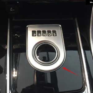 ジャガー XE XFL F-PACE F PACE X761 カー スタイリング ABS クローム カーセンター コンソール ギア シフト ディスプレイ フレーム トリム アクセサリー - Silver