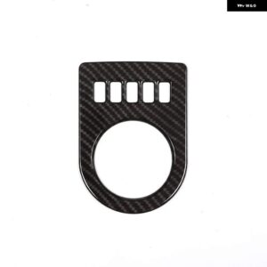 ジャガー XE XFL F-PACE F PACE X761 カー スタイリング ABS クローム カーセンター コンソール ギア シフト ディスプレイ フレーム トリム アクセサリー - carbon fiber