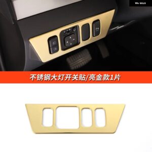 三菱 パジェロ アクセサリーV87V93V97V98 ヘッドライト スイッチカバー パジェロ IOフルピニン モンテロ カスタム デコレーション - Gold style 1slices