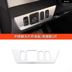 三菱 パジェロ アクセサリーV87V93V97V98 ヘッドライト スイッチカバー パジェロ IOフルピニン モンテロ カスタム デコレーション - Silver style 1slices