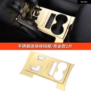三菱 パジェロ アクセサリーV87V93V95V97V98 セントラ ル コントロール パネル デコレーションカバー パジェロ IOフルピン モンテロ カスタム - Gold style 1slices