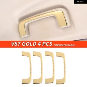三菱 パジェロ アクセサリーV87V93V95V97V98ルーフハンドルカバー パジェロ IOフルピニン モンテロ カスタム デコレーション - V87 Gold 4 PCS