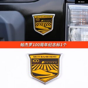 三菱 パジェロ アクセサリーV73V75V77V87V93V95V97V98リア バンパー サイン ステッカー パジェロ IOフルピニン モンテロ カスタム - A style