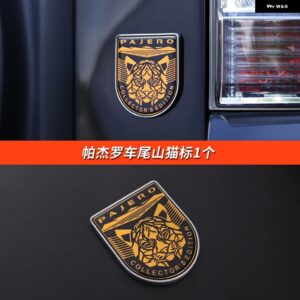 三菱 パジェロ アクセサリーV73V75V77V87V93V95V97V98リア バンパー サイン ステッカー パジェロ IOフルピニン モンテロ カスタム - B style