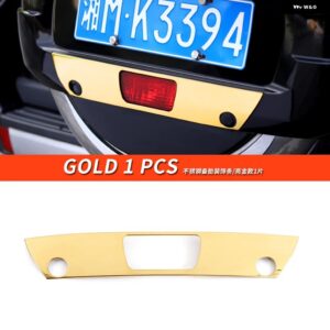三菱 パジェロ アクセサリーV87V93V97 トランク トリム テールゲート パジェロ IOフルピニン モンテロ カスタム デコレーション - Gold 1 PCS