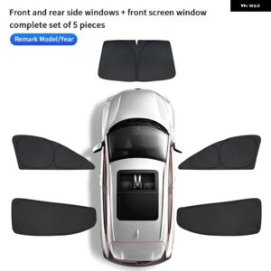 ポルシェ カイエン パナメーラ 718MACAN 日焼け止め 断熱 車窓用 サンシェード 傘 - 5 piece set4