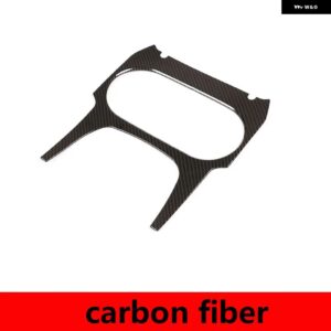 ポルシェ カイエン 18-23 ABS カーボン/シルバー カーセンター コンソール カップ ホルダー パネル カバー フレーム トリム ステッカー カーアクセサリー - carbon fiber