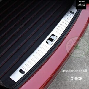 リアドアシル リア バンパー プロテクション リア トランク プロテクター VOLVO S60 S60L S60R ステンレス 2個 - Interior　door　sill