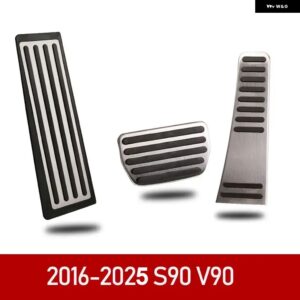 車アクセル ブレーキペダル フットレスト ペダルプレートカバー ボルボ XC60 XC90 S90 V90 S60 V60 XC40アクセサリー2022 - s90　v90　3pcs