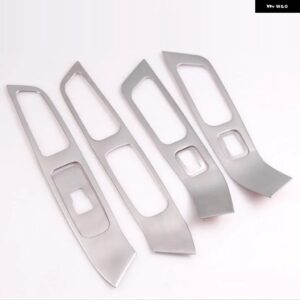 ボルボ XC60 S60 V60 ステンレス インナードア アームレスト ウィンドウリフト ボタン カバー インテリア トリム 7個/4個 カー スタイリング 2010-2017 - 7pcs