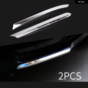 クローム 装飾 ボルボ S90 V90 V90CC 2016 - 20フロントコーナーブライトストリップフロント バンパー ストリップカーアクセサリー - Silver　mirror　B