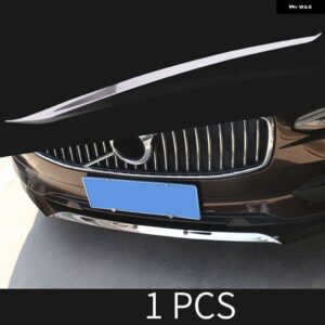 クローム 装飾 ボルボ S90 V90 V90CC 2016 - 20フロントコーナーブライトストリップフロント バンパー ストリップカーアクセサリー - Silver　mirror　A