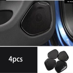 2018-2024年モデル ボルボ XC60 ドア スピーカー フレーム XC60 ドア スピーカー カバー ステンレス ドアデコレーション ステッカー - xc60　4pcs2