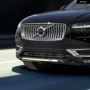 ボルボ XC90 クローム 装飾 ステンレス フロント バンパー トリム ストリップ 改良 ブライトストリップ 2020-2024 - 1pcs