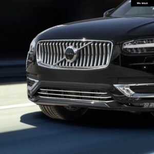 ボルボ XC90 クローム 装飾 ステンレス フロント バンパー トリム ストリップ 改良 ブライトストリップ 2020-2024 - 3pcs