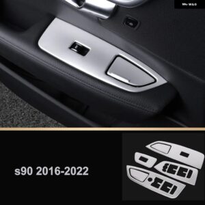 カー スタイリング ボルボ XC90 V90CC V90 XC60 S60 V60CC リフター パネル 装飾 カー ステッカー カーアクセサリー 左ハンドル - s90　2016-2023