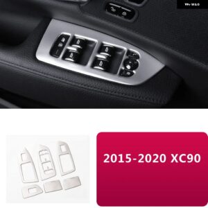 カー スタイリング ボルボ XC90 V90CC V90 XC60 S60 V60CC リフター パネル 装飾 カー ステッカー カーアクセサリー 左ハンドル - 2015-2020　xc90　6pcs6