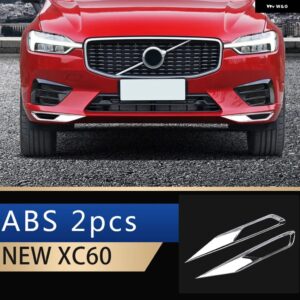 カー スタイリング ボルボ XC60 フロント フォグランプ /リア フォグランプ クローム 装飾 ABSミラー 2018 - 22 カーアクセサリー - ABS　　A　　　2PCS
