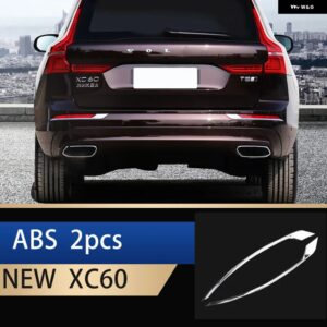 カー スタイリング ボルボ XC60 フロント フォグランプ /リア フォグランプ クローム 装飾 ABSミラー 2018 - 22 カーアクセサリー - ABS　　　　C　　2PCS