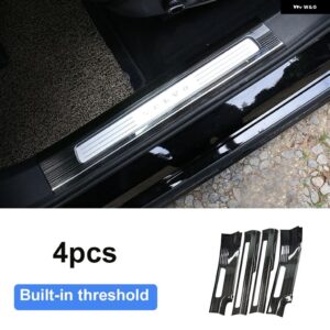 車用 ステッカー ボルボ XC90 2015 - 19 2021 車内 装飾 ステンレス /ABS カー スタイリング カーアクセサリー - 4pcs　black　internal