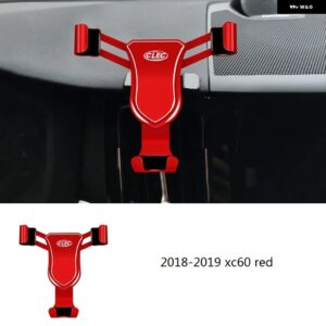 2018-2019 - 21 ボルボ XC60 専用携帯電話 ホルダー 車載電話 ホルダー カーアクセサリー - red