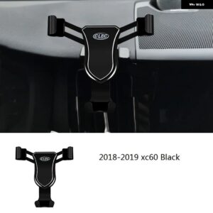 2018-2019 - 21 ボルボ XC60 専用携帯電話 ホルダー 車載電話 ホルダー カーアクセサリー - black