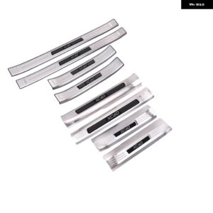 ボルボ XC60 S60 V60 V60CC 改良型ドアシルバー ウェルカムペダル フットペダル ステンレス 製 装飾 アクセサリー - XC60　8PCS