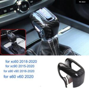 ボルボ S60 XC60 V60 V40 S80 S90 XC90 V90 カーボンパターン ギアスティック ギアセット ギアハンドル カーアクセサリー - gray
