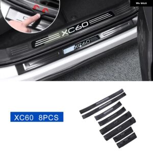 ボルボ XC90 2016-2022 外装 ドアシルストリップ 装飾 スカッフガードプレート ステッカー ステンレス アクセサリーカー スタイリング - xc60　2018-2022　8pcs