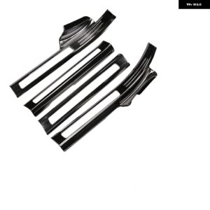 適合 VOLVO S90 2016 - 24 2025 シル バー ウェルカムペダル トリム ストリップ カーアクセサリー - black