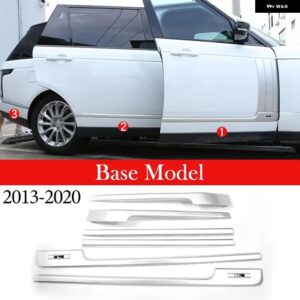 グロスブラック ABS カー スタイリング テール トランク ドアデコレーションストリップ トリム モールディングキット ランドローバー レンジローバー ヴォー - Style 7