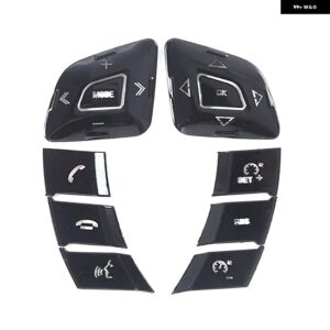 ランドローバー レンジローバー イヴォーク 2012-19 アルミ 合金 製 車用計器 スピード メーター リング トリム 装飾 ゲージ サークルキット カバー - Steering Button B