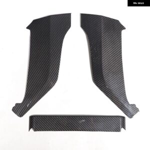 センター コンソール ニーサイド パネル 衝撃 トリム カバー ステッカー キット ABSマットブラック ランドローバー ディフェンダー 2020-2023 - Dry Carbon Fiber