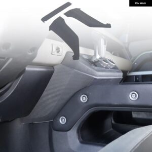 センター コンソール ニーサイド パネル 衝撃 トリム カバー ステッカー キット ABSマットブラック ランドローバー ディフェンダー 2020-2023 - Matt Dry Carbon
