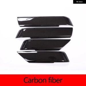 ランドローバー レンジローバー スポーツ 2014-2020 ABS カーボン スタイル 車内ドア 装飾 カバー ステッカー カーアクセサリー - carbon fiber