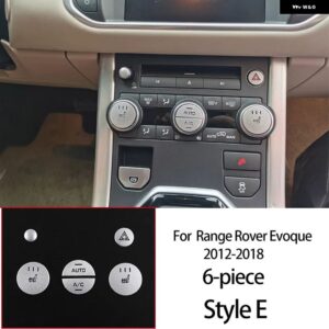 ランドローバー レンジローバー イヴォーク 2012-2019 アルミセンター コンソール エアコン ボタン 装飾 ステッカー カーアクセサリー - Style 5