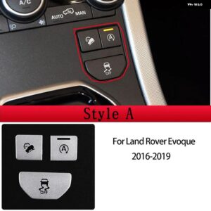 ランドローバー レンジローバー イヴォーク 2012-2019 アルミセンター コンソール エアコン ボタン 装飾 ステッカー カーアクセサリー - Style 6