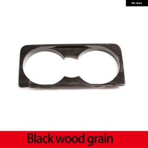 ランドローバー ディスカバリー4 2010-2016 ABS ブラックウッドグレイン カーフロントドレンカップ ホルダー 装飾 カバー トリム パーツ カーアクセサリー - Black Wood Grain