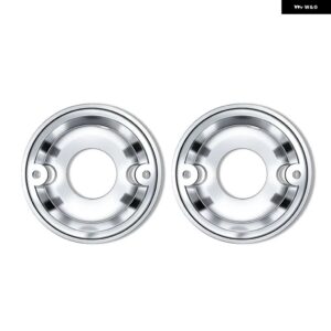 2個 95MM ライト台座 ブラック フロント リア ライト ベース ランドローバー ディフェンダー - 1pair chrome