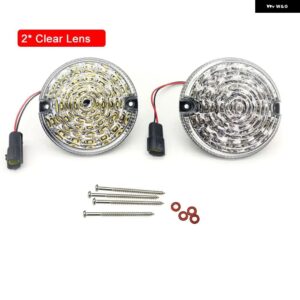 8個/キット スモークレンズ LEDランプ アップグレード キット ランドローバー ディフェンダー 1990-2016 フロント リア リバース フォグ サイドライト - 2pcs clear