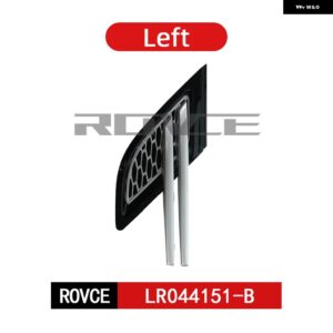 車 サイドベント グリル チューニングエア サイドベント グリル グリッド アウトレット ランドローバー レンジャーオーバースポーツ2014-2017 L494カー - black silver-left