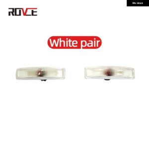 車用フェンダー サイドベント ホール ステッカー エアフローカバー ランドローバー フリーランダー 2 L359 2006-2014 フェンダーライト グリル - white pair