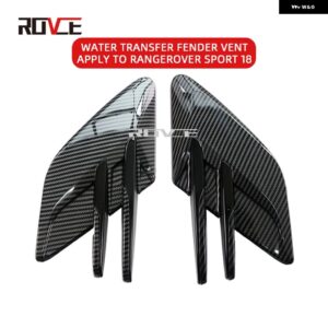 車用 サイドベント エアフローベント フェンダー アウトレット カーボン スタイル ランドローバー レンジローバー スポーツ 2018-2022 カーアクセサリー - carbon fiber 2 pcs